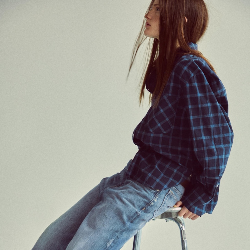 Zara Light Blue button-down shirt - Picture 4 of 9